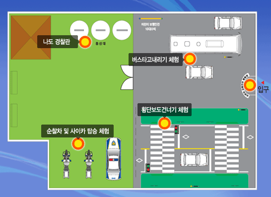 어린이교통안전체험관 안내도